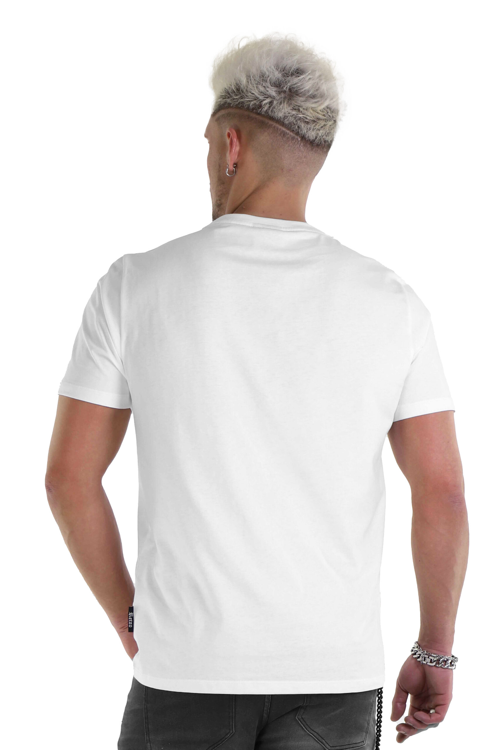 T-Shirt Branca Com Brilhantes - Retzo